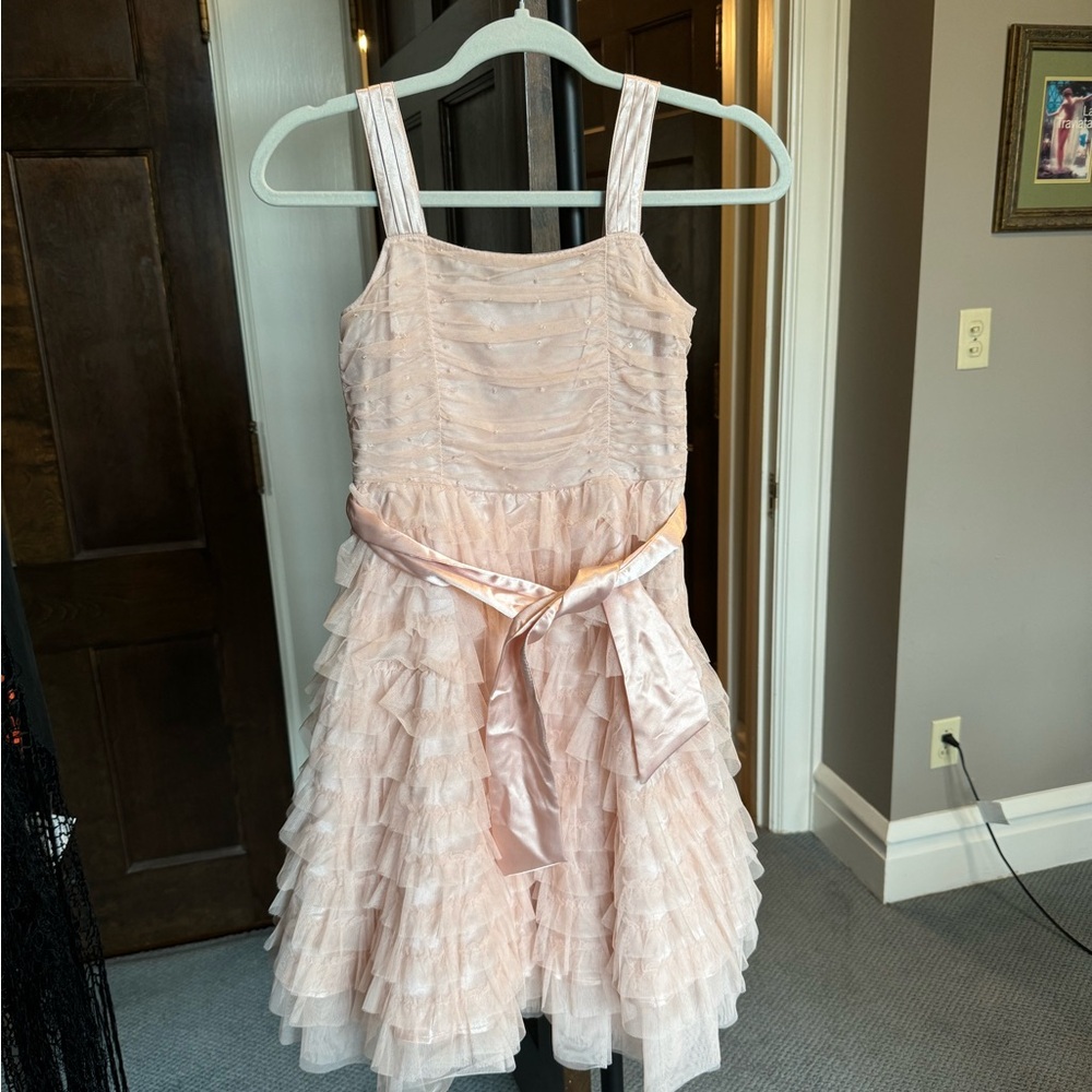 Signature Next Pink Party Satin Tulle Dress NWT